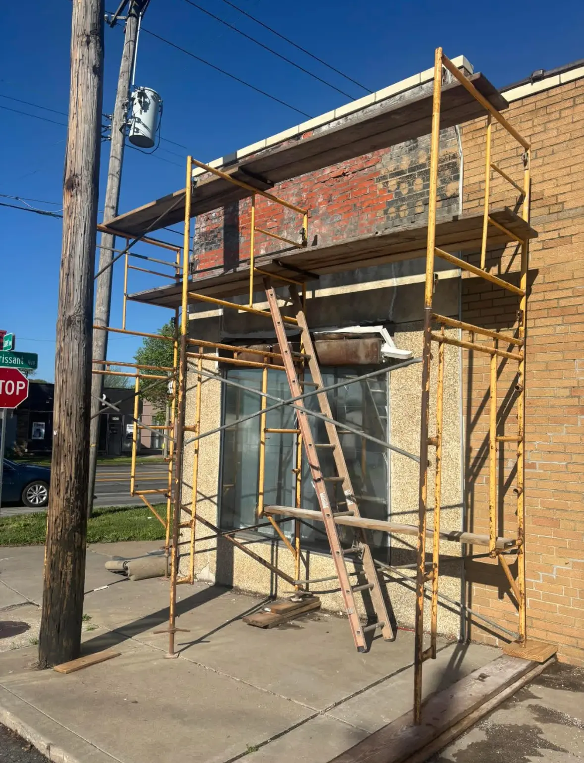 Exterior Siding project by 55 South Contractors in St. Louis - before